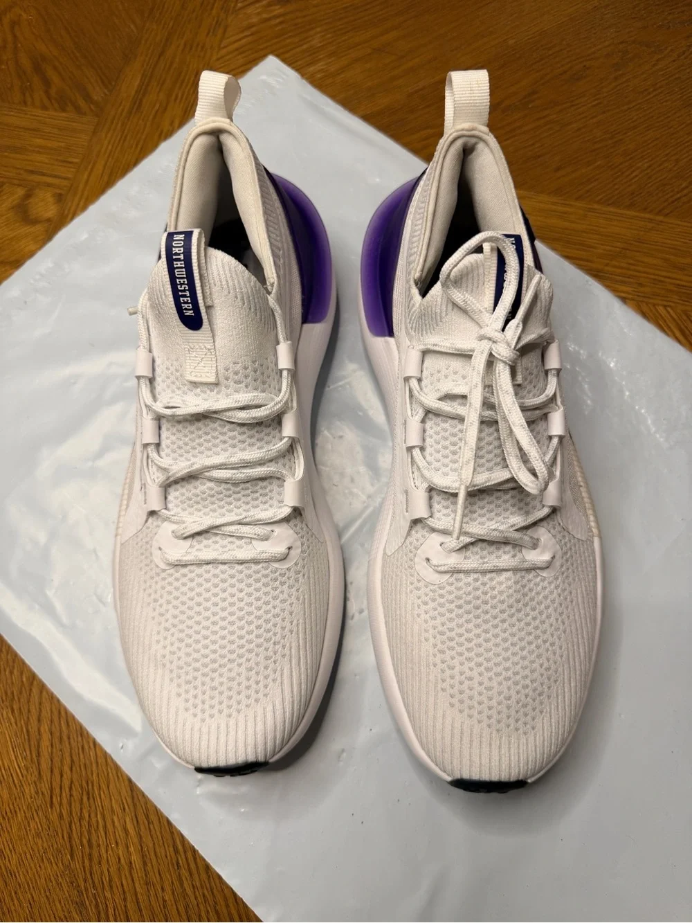 Under Armour Men's White and Purple Phantom Training Sneakers